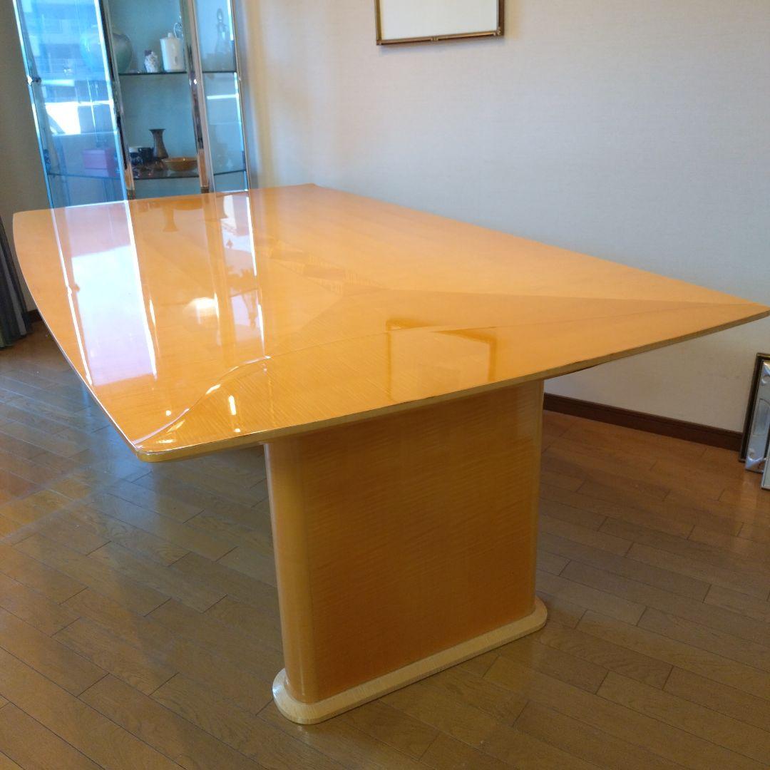 松創 ダイニングテーブル 6人掛け シカモアメープル 大塚家具 大型 W200㎝