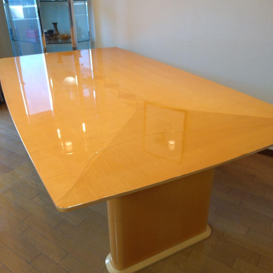 松創 ダイニングテーブル 6人掛け シカモアメープル 大塚家具 大型 W200㎝