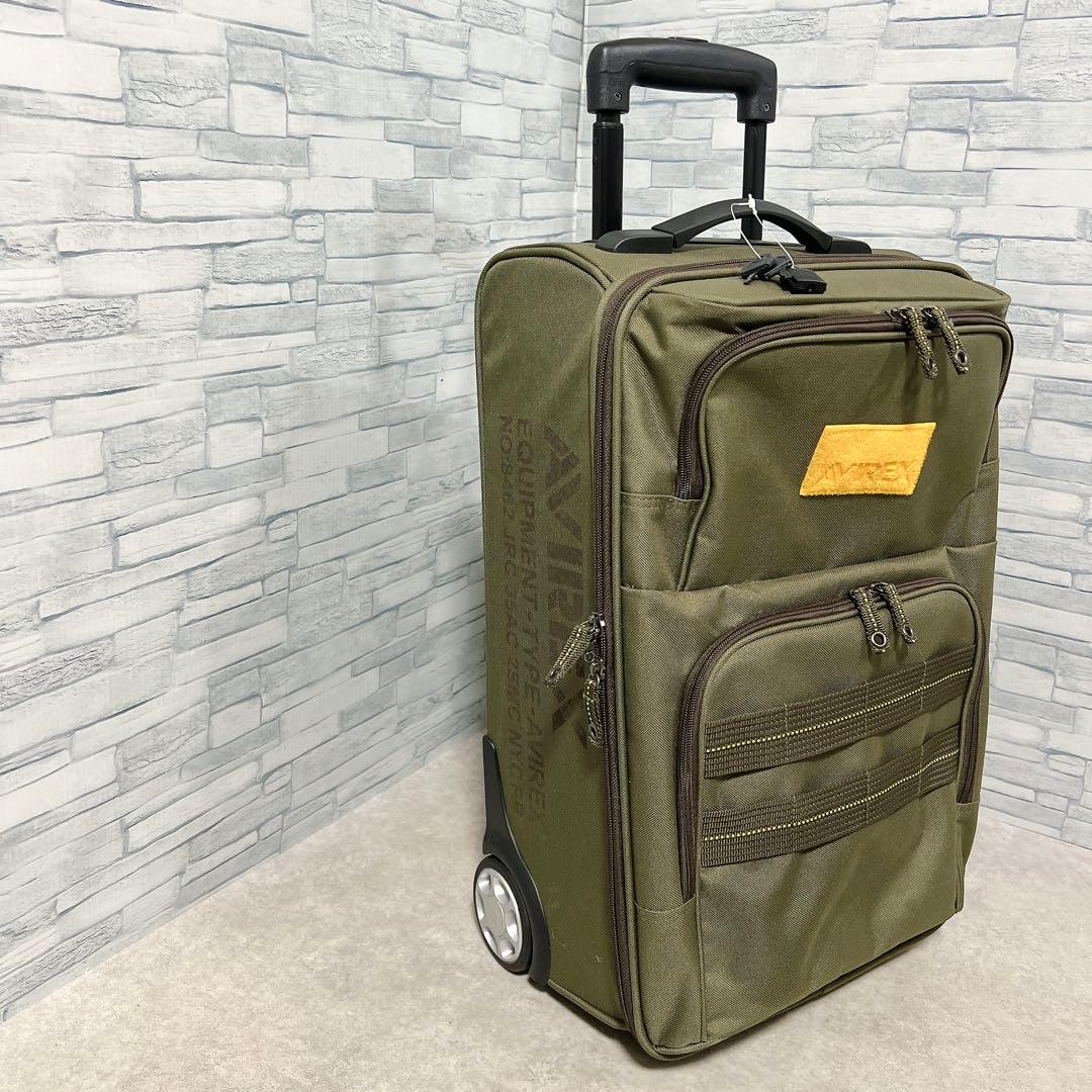 美品 AVIREX アヴィレックス キャリーケース 2輪 機内持ち込み可