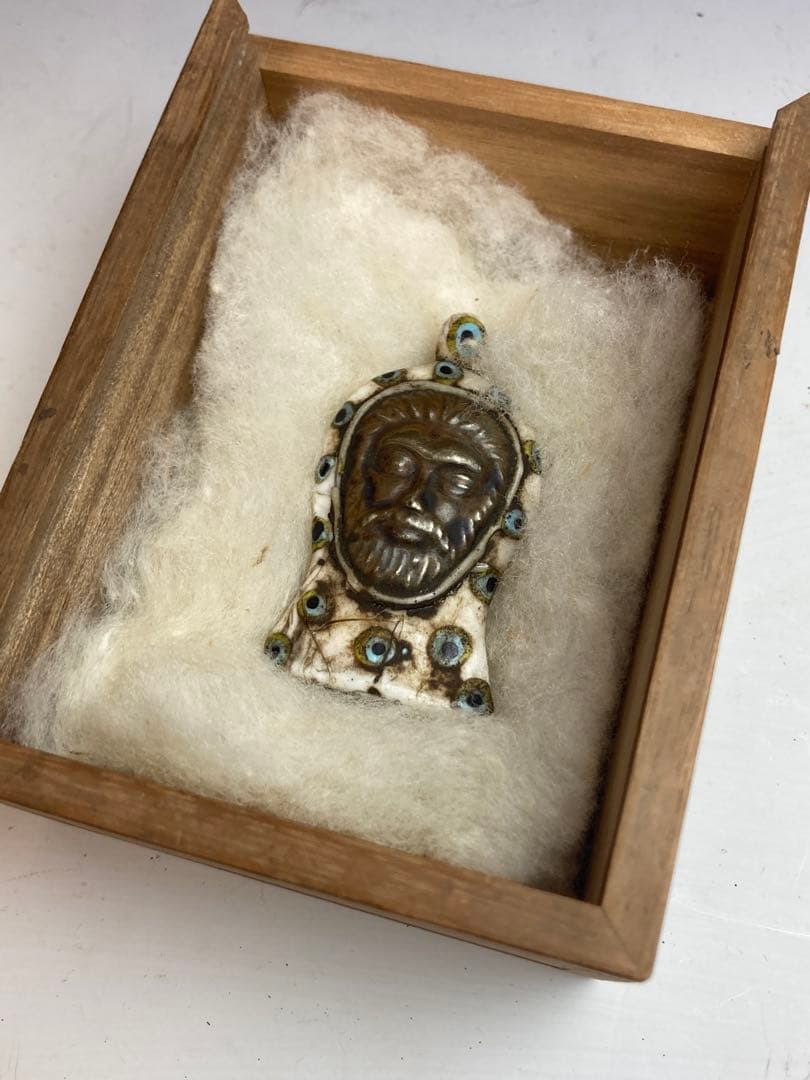 古代ローマンガラスペンダントトップ トンボ玉 アフガン出土