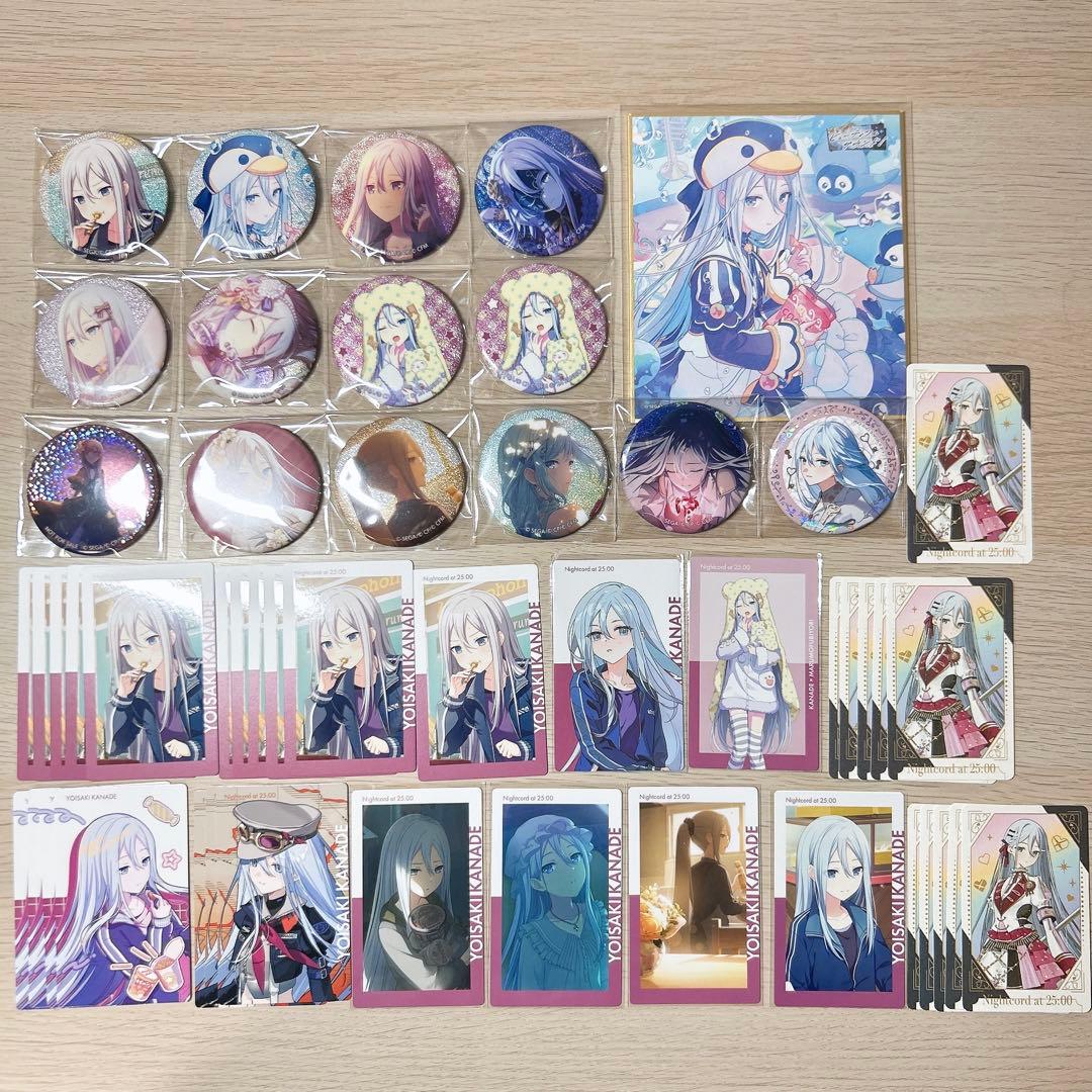 宵崎奏 プロセカ エピカ グリッター缶バッジ 色紙 特典 ホログラム缶バッジ