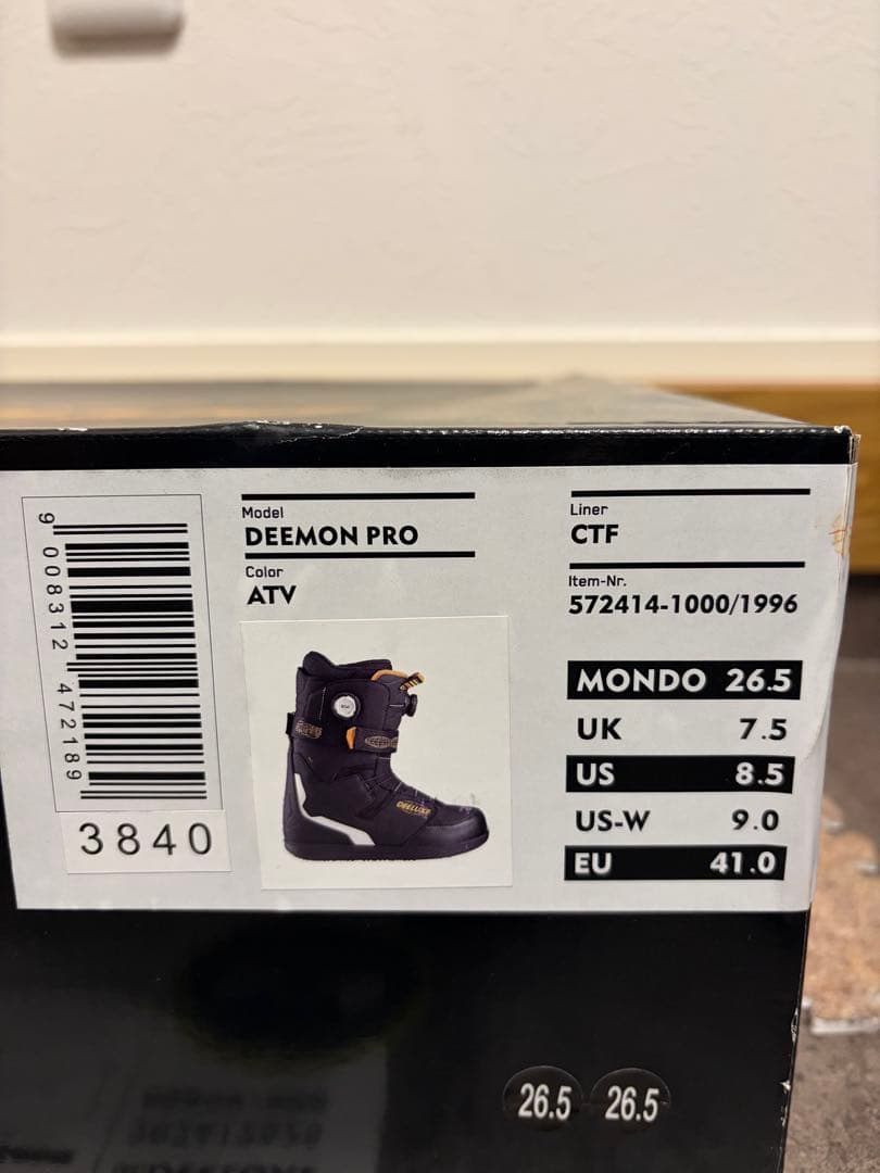 ★お得 ディーラックス DEEMON PRO 26.5cm インナーCTF新品★