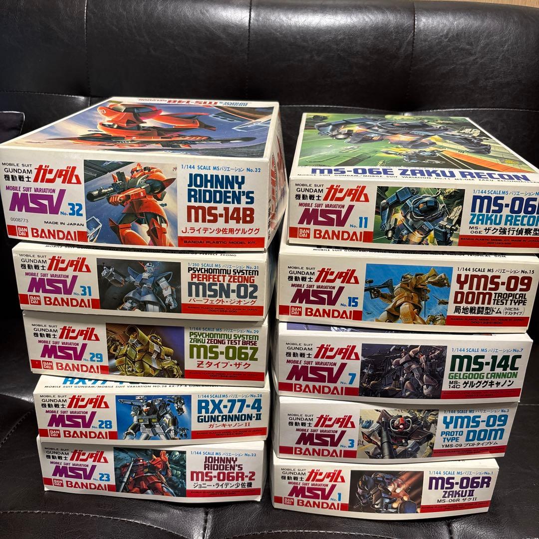 ガンプラセット 1/144 MSV 10点　旧キット+情景模型