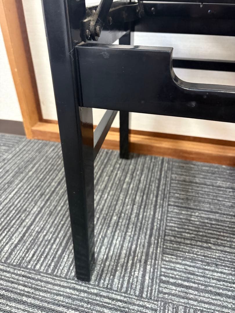 背付き高低自在ピアノ椅子