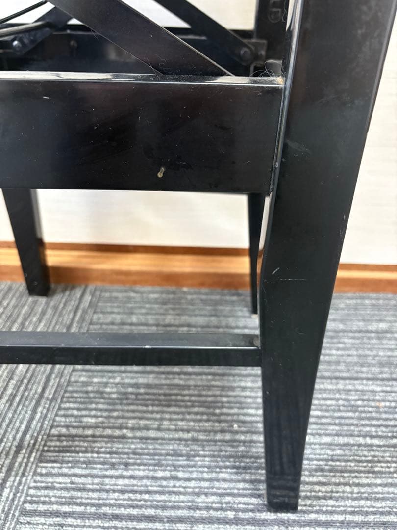 背付き高低自在ピアノ椅子