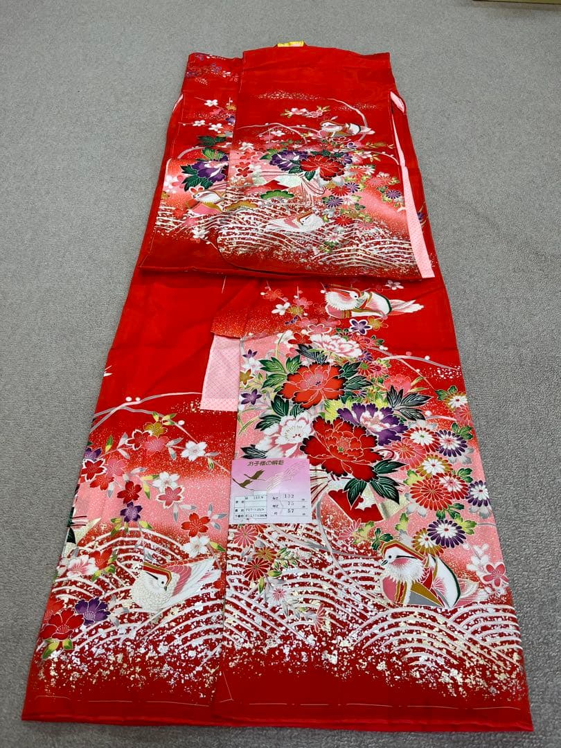 ロミ　新品★七五三　きものと長襦袢　四つ身　C10