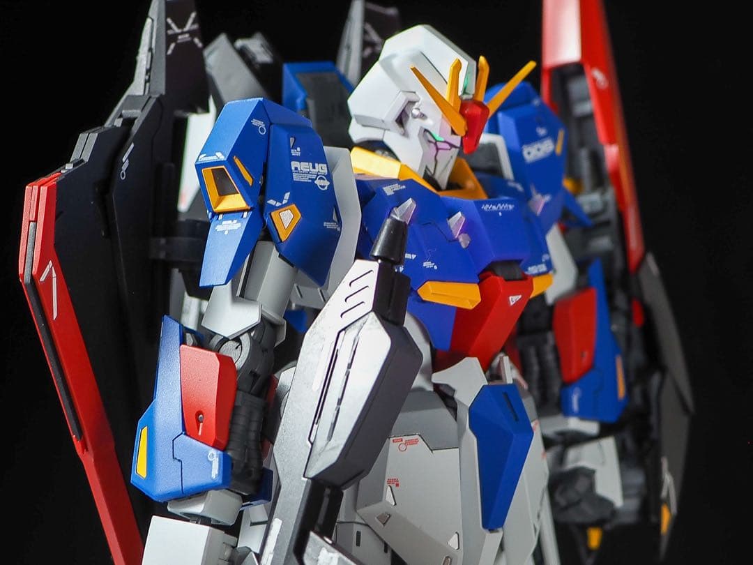 mg zガンダム ゼータガンダム　ver.ka 完成品　改造　筋彫り　塗り分け