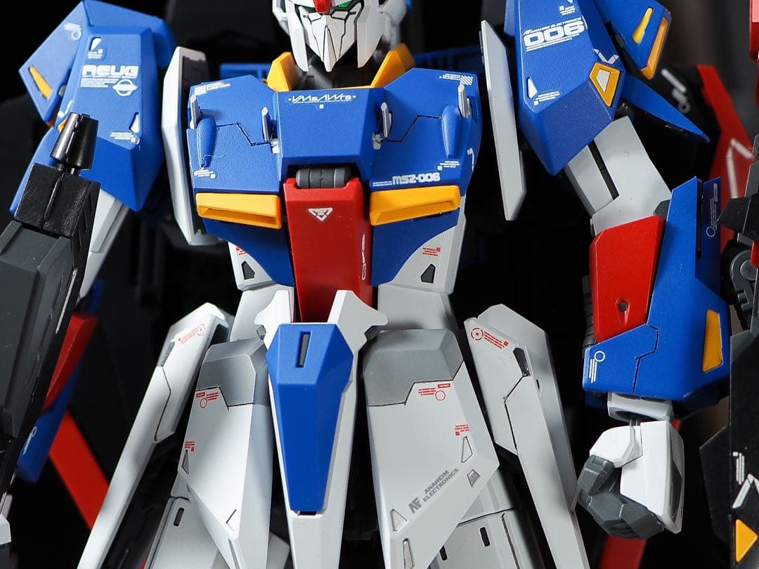 mg zガンダム ゼータガンダム　ver.ka 完成品　改造　筋彫り　塗り分け