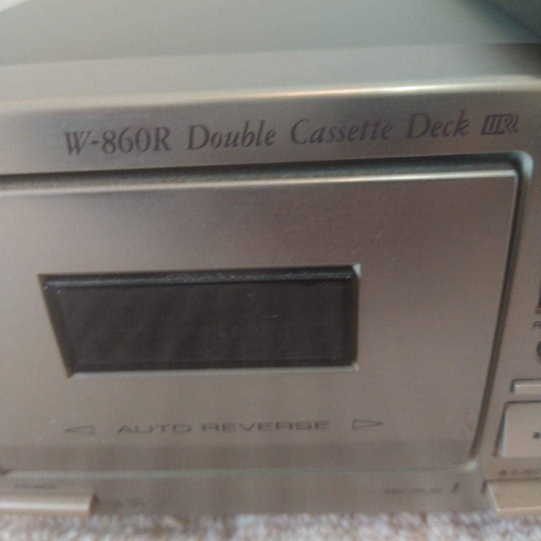 レトロ　TEAC W-860R ダブルカセットデッキ オーディオ　平成　90s