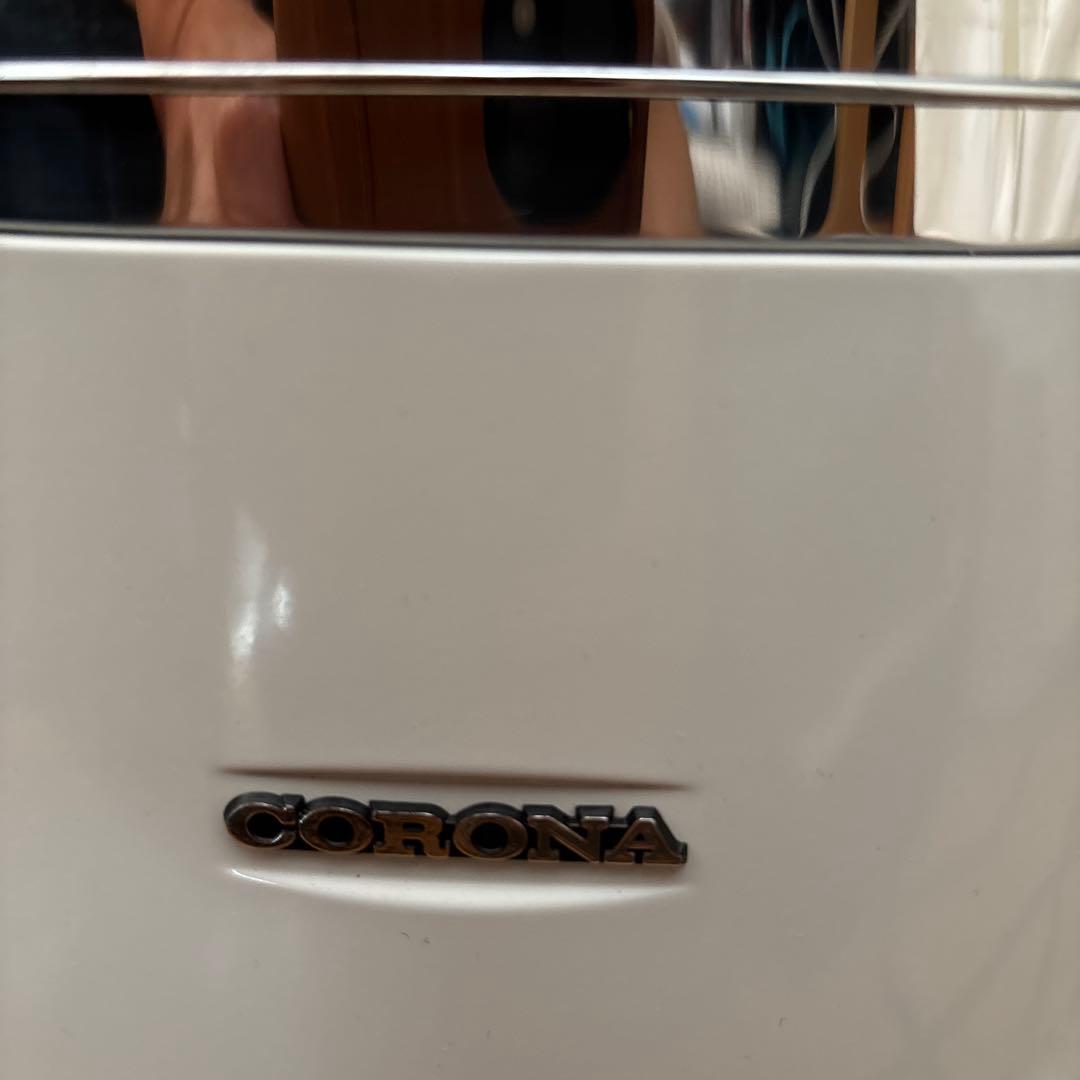 CORONAタワー型電気ヒーター ホワイト　コアヒートスリム遠赤外線電気ストーブ