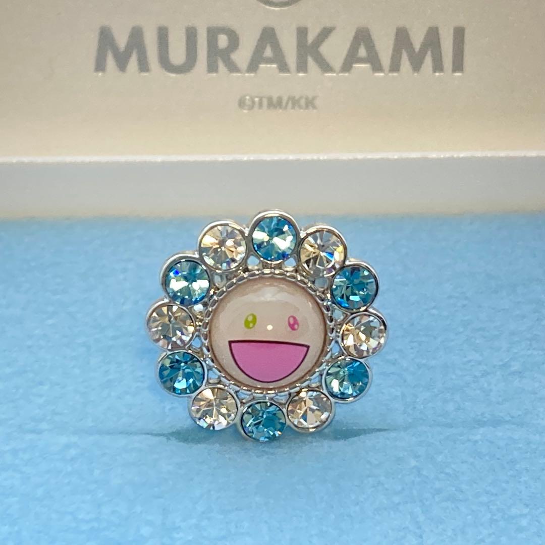 【新品】Liquem 村上隆 コラボ リング フラワー（ブルーx ホワイト）