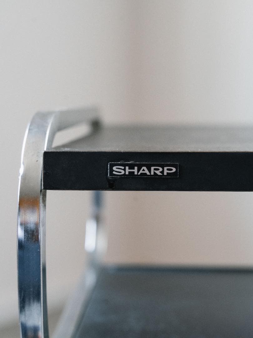 70-80's SHARP vintage 回転 サイドテーブル 昭和レトロ