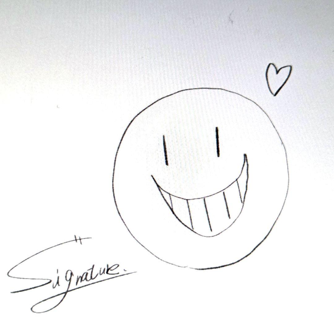 スマイリーフェイスラヴ　アート　サイン入り
