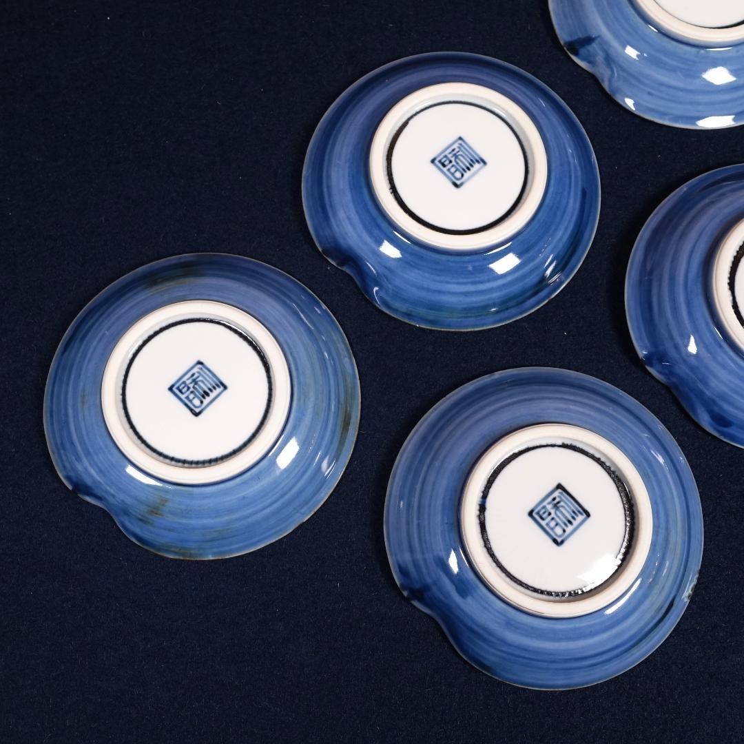 京焼 加藤利昇 祥瑞一閑人 小皿 5客 共箱