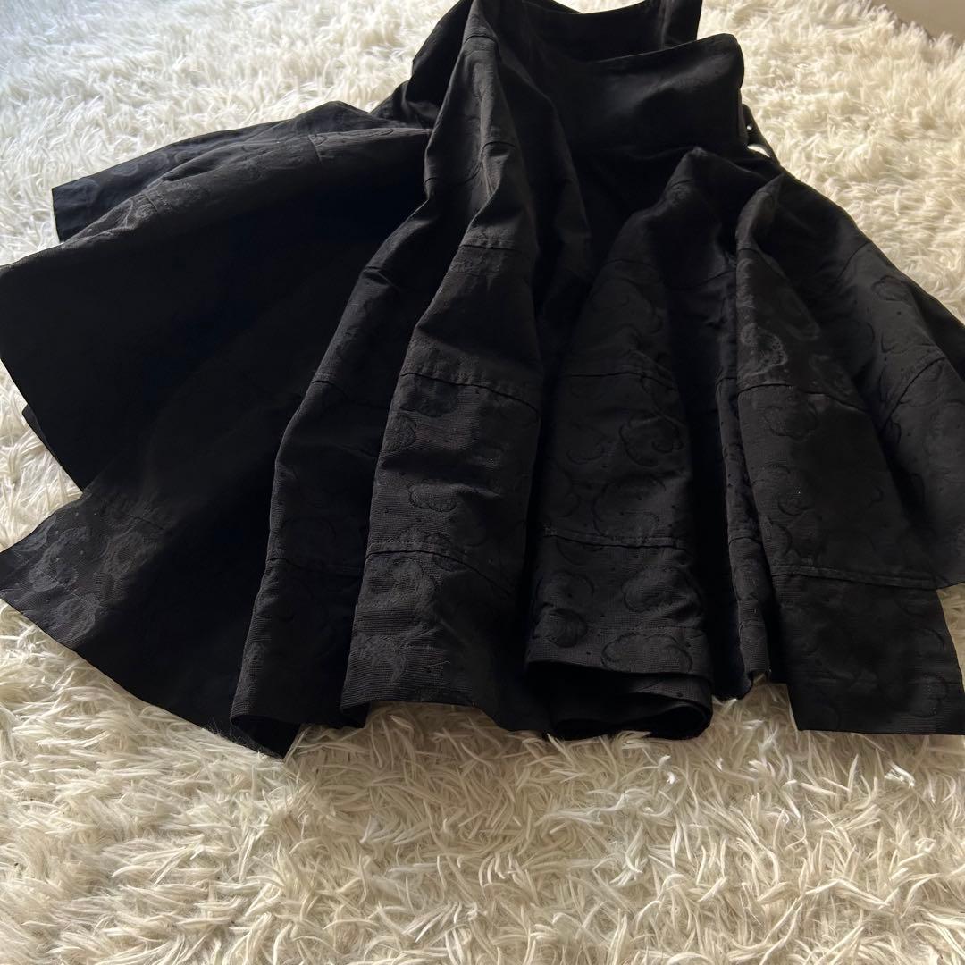 希少✨トリココムデギャルソン 変形 アシンメトリー 総柄 立体 フレアスカート