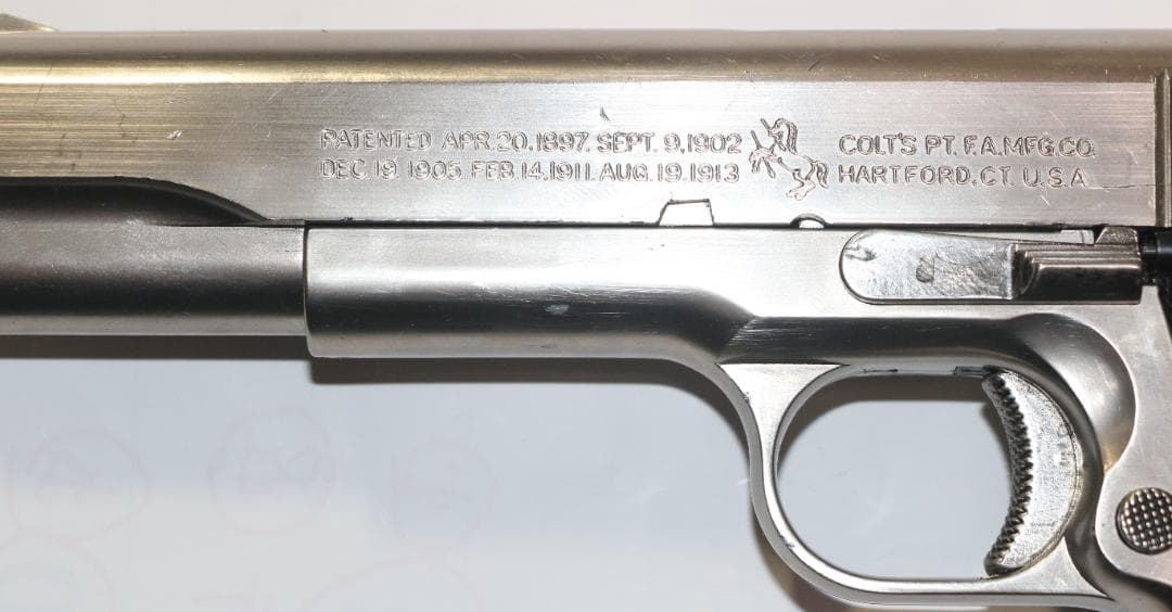 超希少！スズキ製作所ABS樹脂製モデルガン コルトガバーメント銀　SPG 合法品