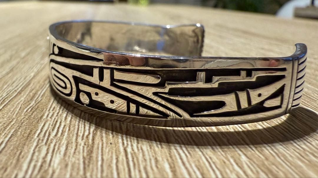 ホピ族バングル　ジェイソンタカラ JASON TAKALA 14K