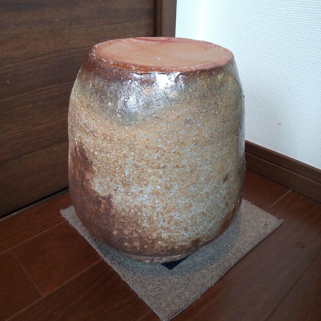 渋い　中壺　23　備前焼