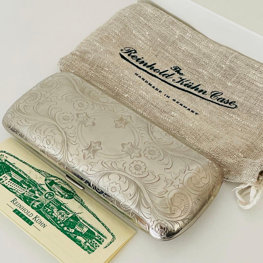 【希少】Reinhold Kuhn ラインホルトキューン メガネケース スチール