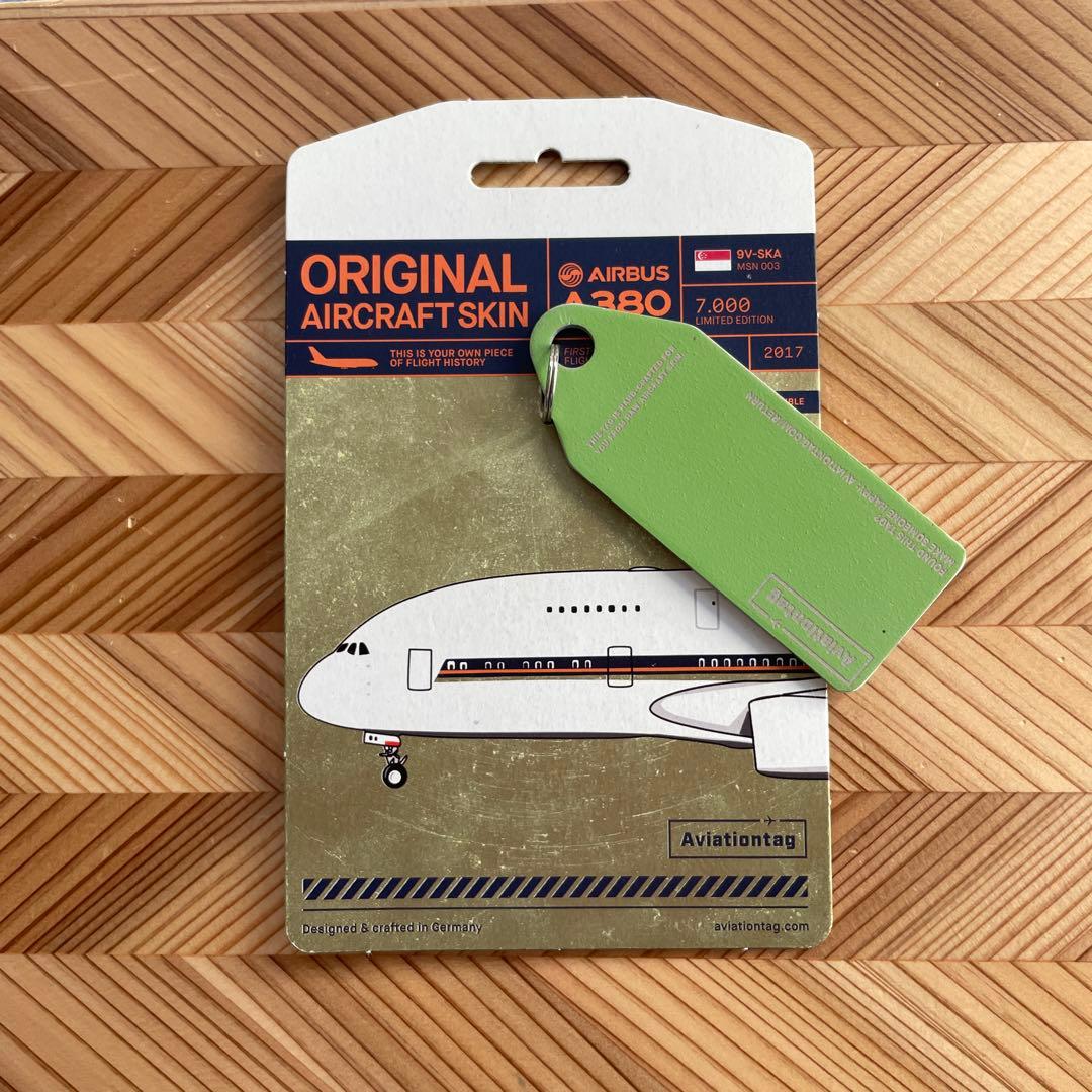 (新品未使用) 激レア Aviationtag シンガポール航空 9V-SKA