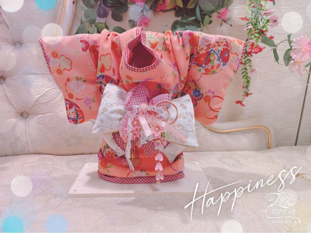 B411.pon2pan2☆オーダー☆犬お着物☆2ウェイお着物☆犬お引きずり着物