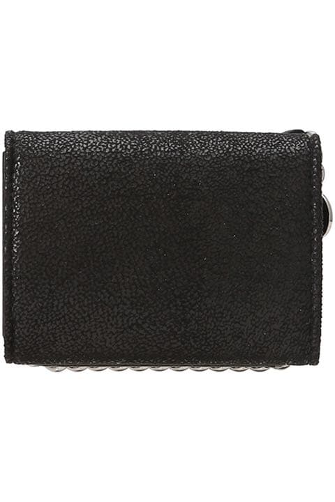 ステラマッカートニー　ファベラ三つ折りコンパクトウォレット　黒