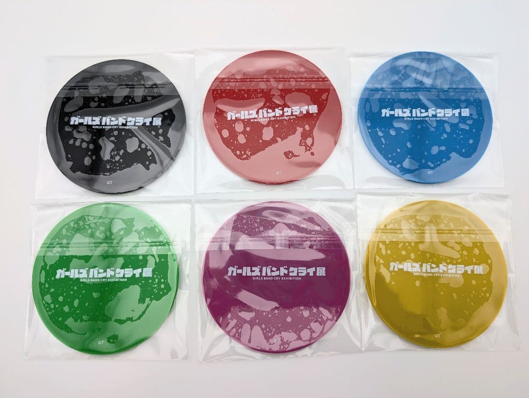 ガールズバンドクライ展 トレーディング台詞ラバーコースター6種 トゲナシトゲアリ