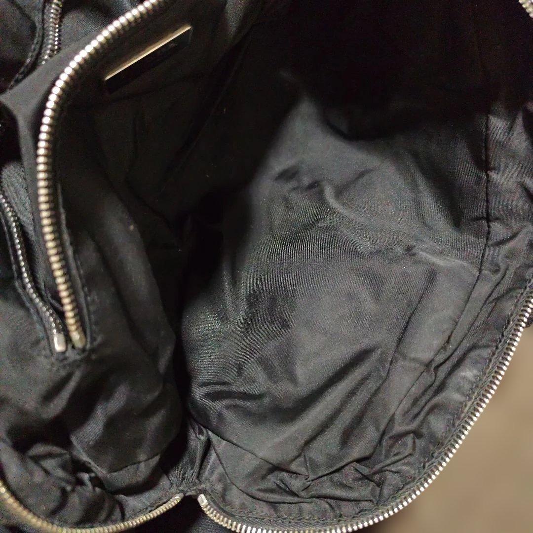 プラダ　ナイロン　レザー　ハンドバッグ　ショルダーバッグ