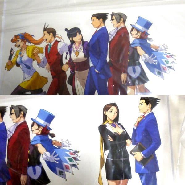 逆転裁判画廊　額装グラフィックアート　成歩堂　御剣　心音　真宵　王泥喜　みぬき