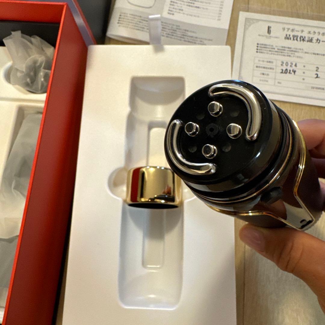 リアボーテ　エクラボーテ　美顔器　éclat ブラック/ゴールド　動作確認済み