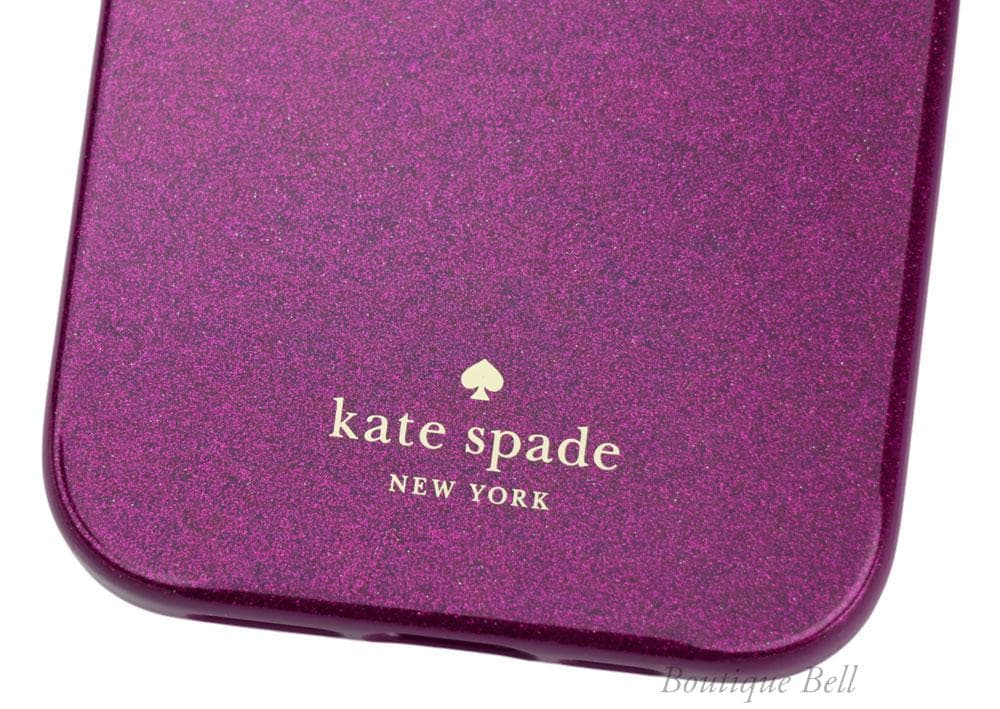 【ケイトスペード】ダークラズベリー バンカーリング iPhone15ケース