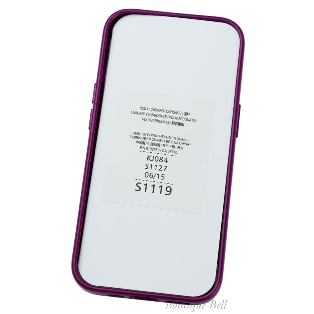 【ケイトスペード】ダークラズベリー バンカーリング iPhone15ケース