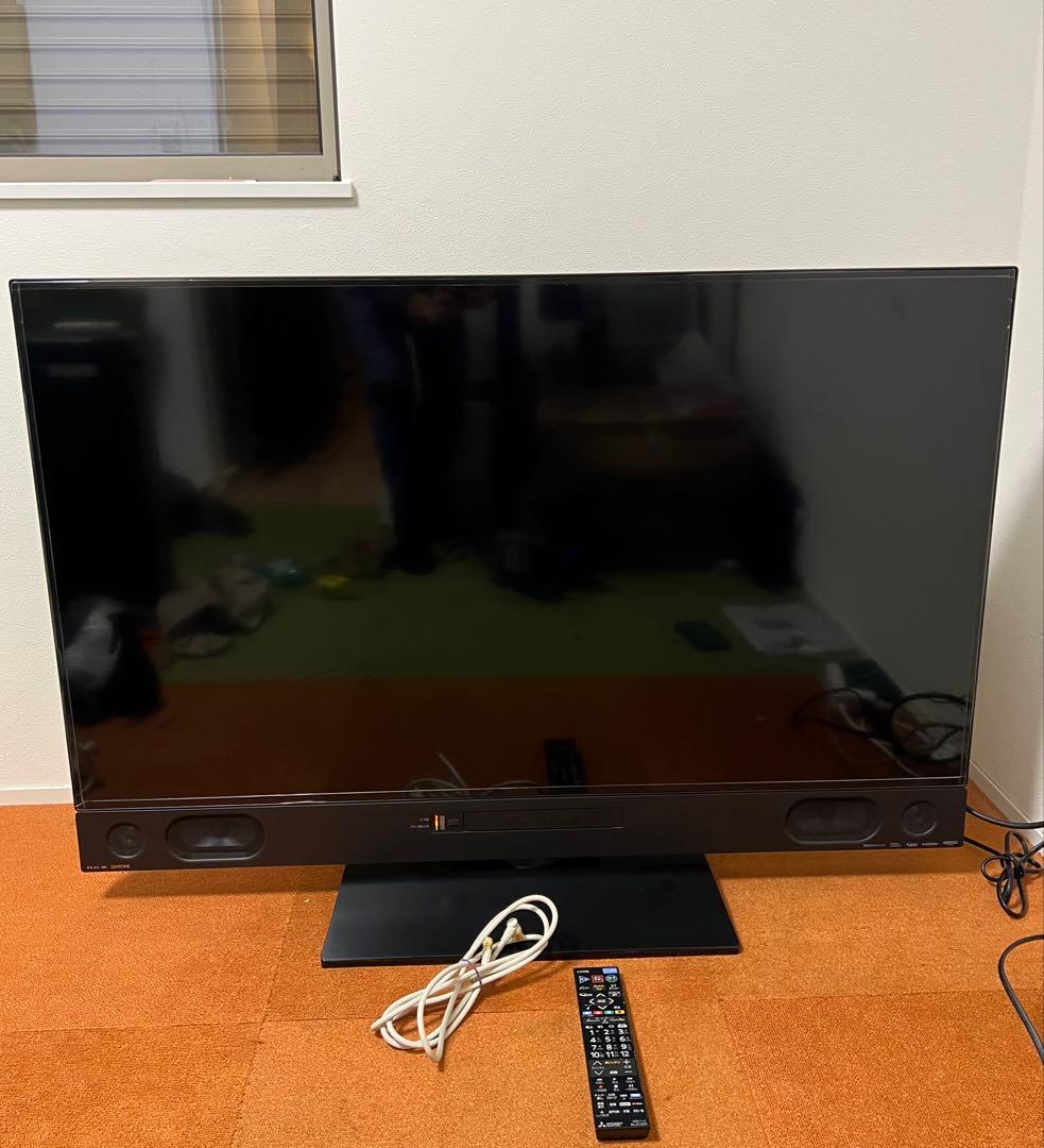 三菱 テレビ 50V型 4KブルーレイHDD2TBW録画ネット 2020年製