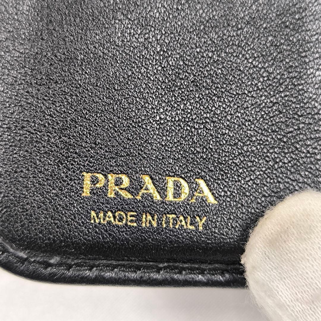極美品!現行【PRADA】2つ折り財布 ヴィッテロムーブ 1ML522 黒
