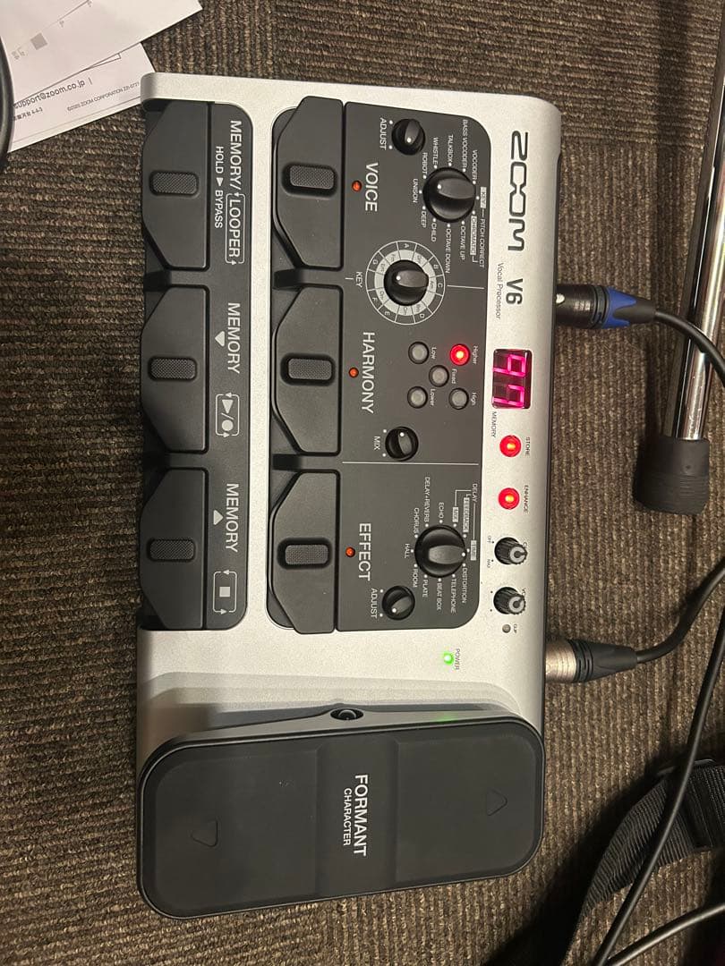 ボーカル用エフェクター ZOOM V6 美品