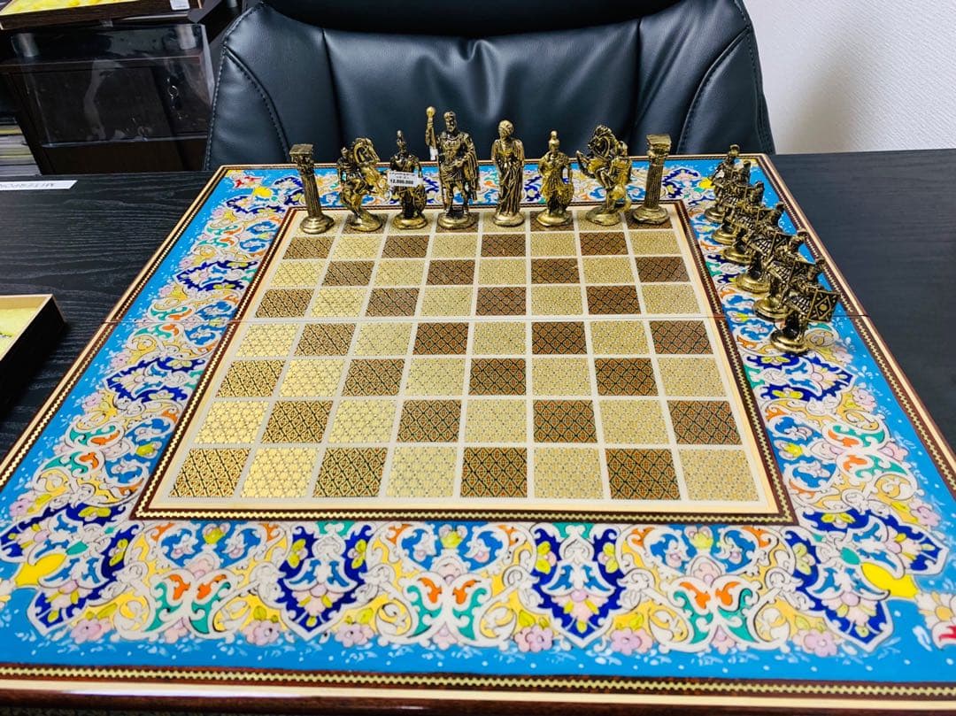 ペルシャの高級ハンドメイドチェス& バックギャモン