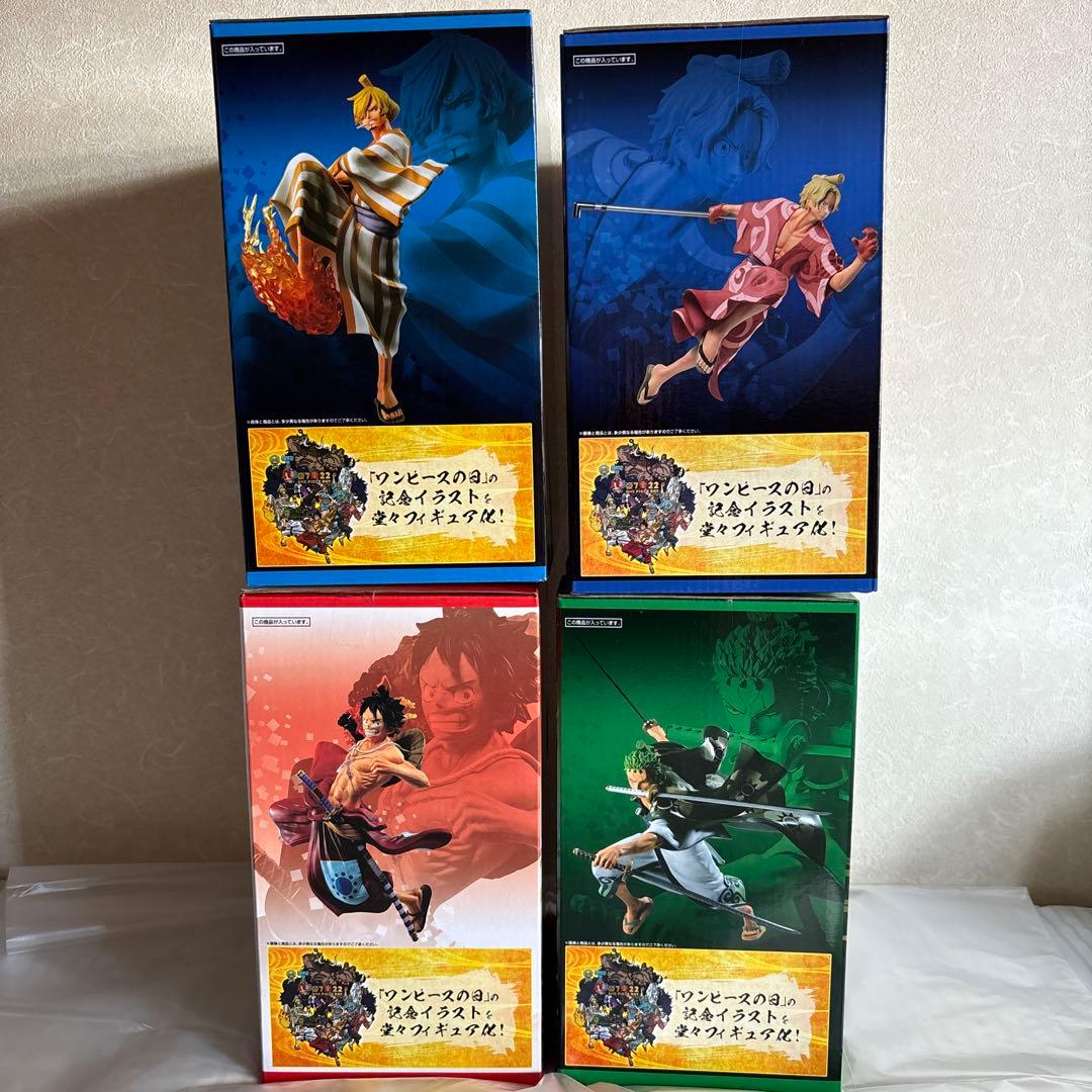 ワンピース一番くじ　フィギュア　5体