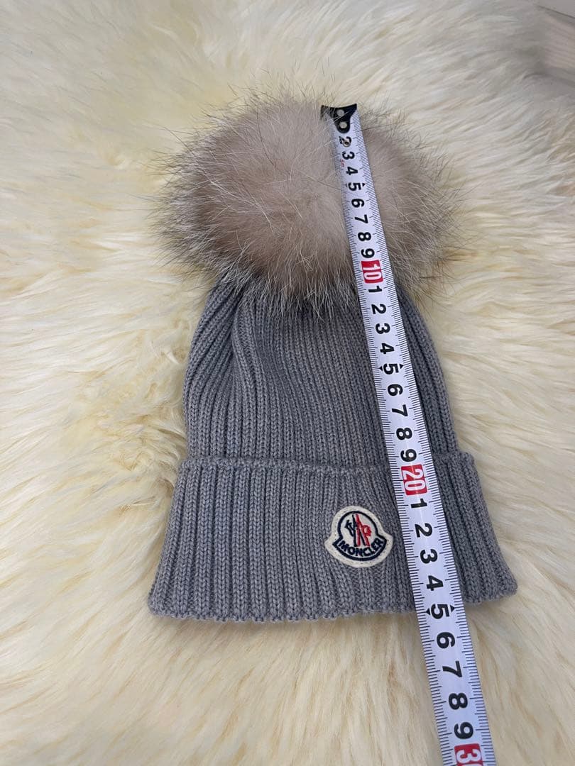 モンクレール　MONCLER フォックスファー　ニット帽　キッズ