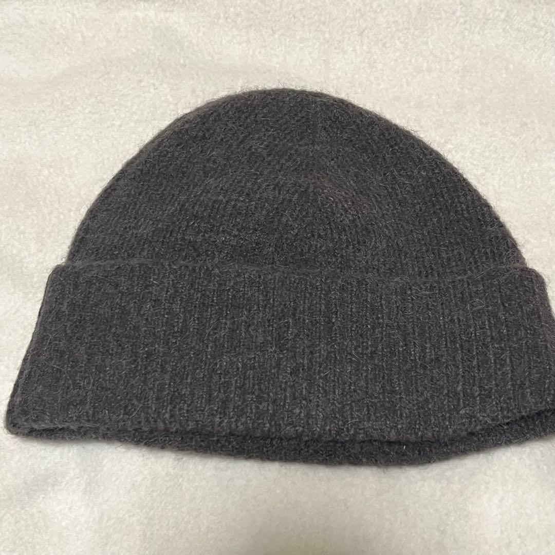 【美品】 AMI PARIS アミパリス ニット帽 ダークグレー
