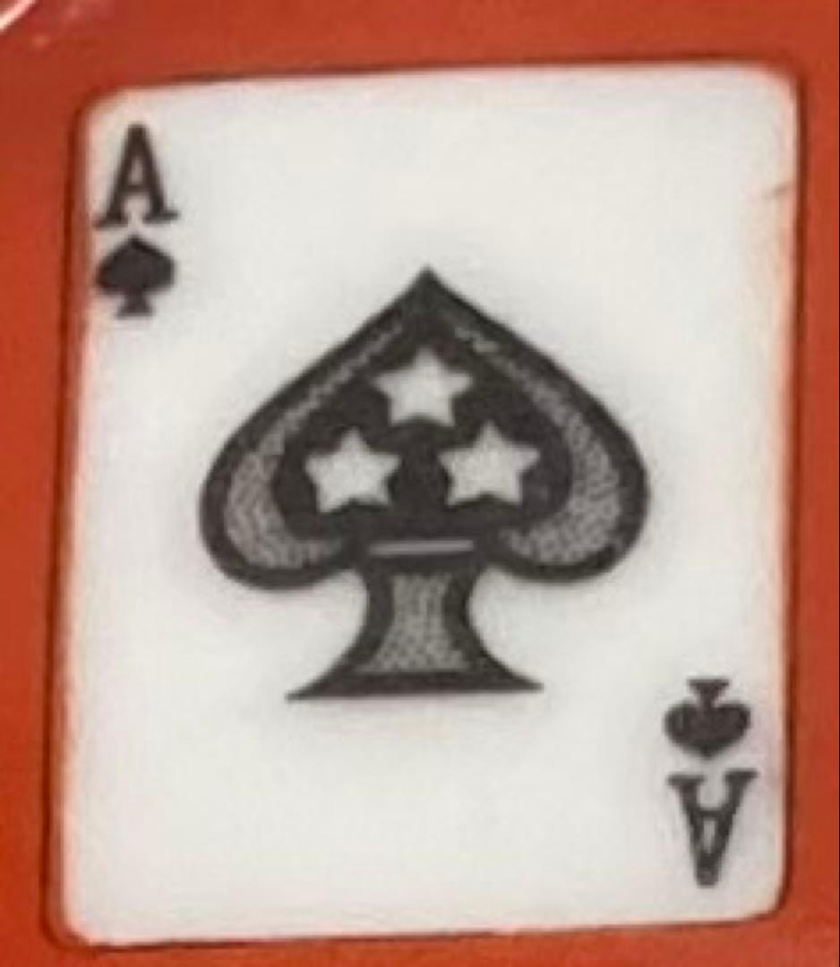 B425s「トランプ図変り皿 3枚」オールドノリタケ　クラブ　スペード　ハート